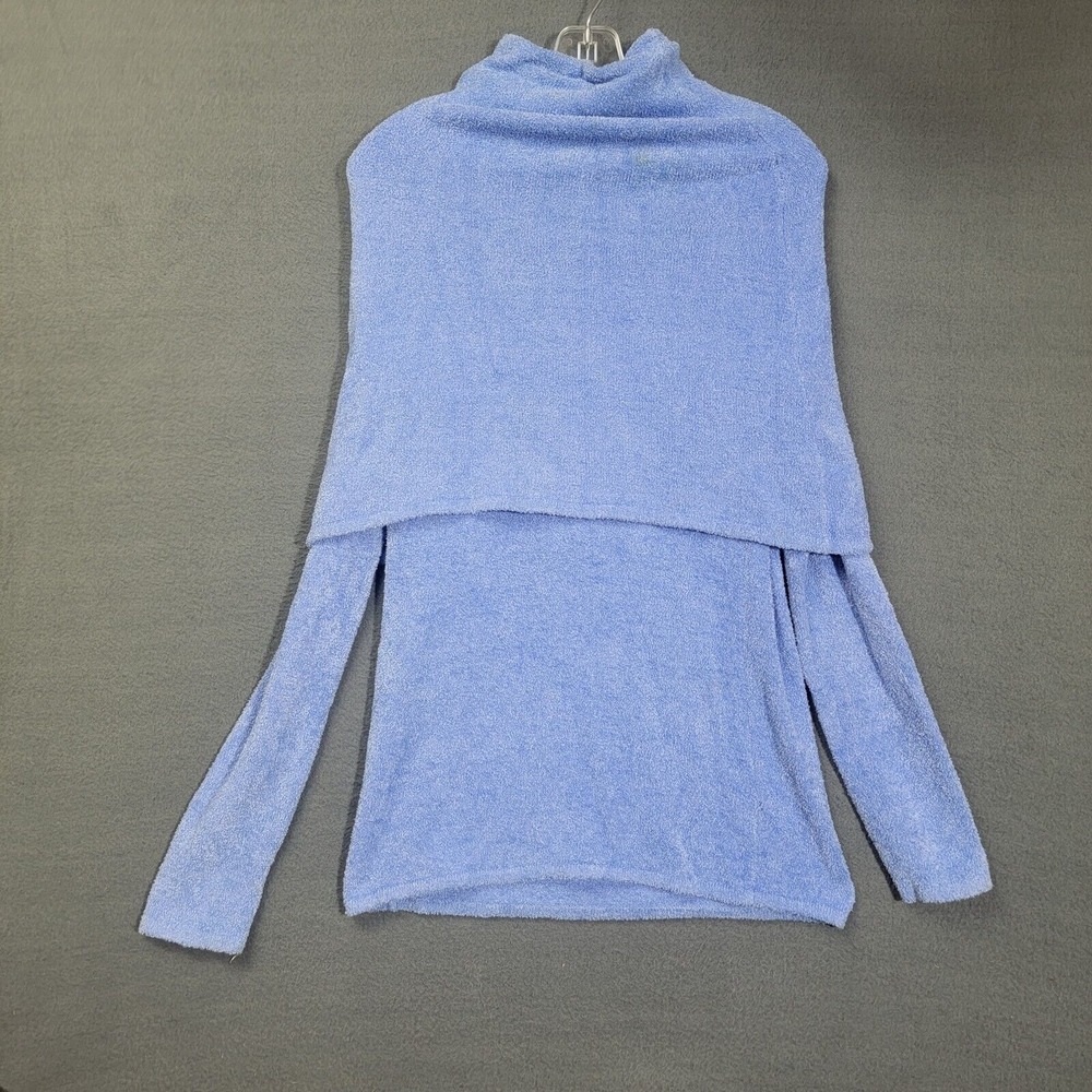 Athleta  Cocoon Cowl Neck Travel Sweater # 709850 small Tunic Lounge blue
